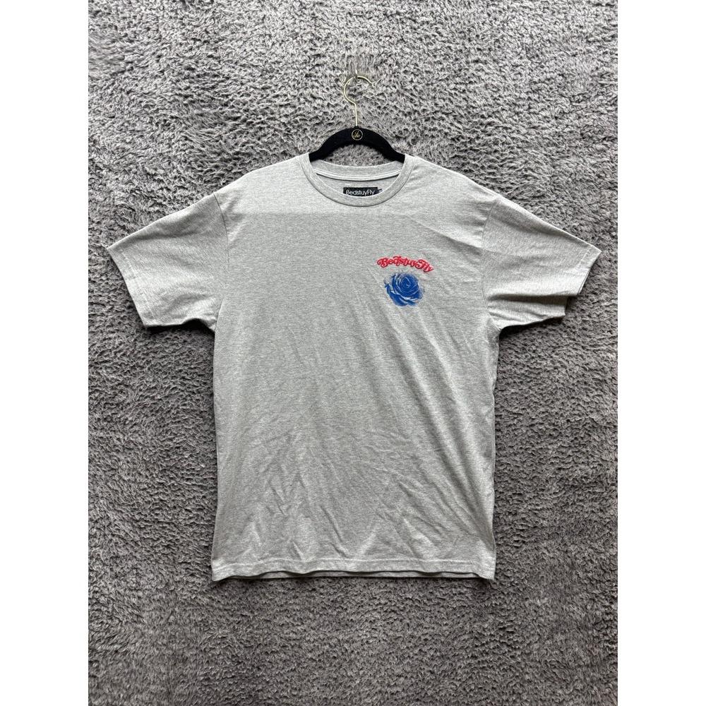 Bedstuyfly Mind Your Business Graphic Short Sleeve T-Shirt Gray Mens Size M